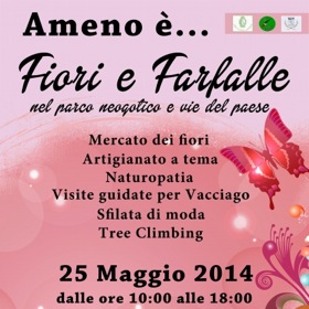 25 maggio – Ameno è… Fiori e Farfalle