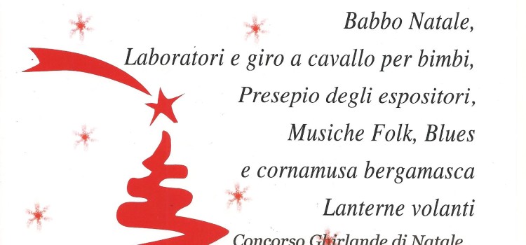 23/11 – Mercatino natalizio nelle vie del paese