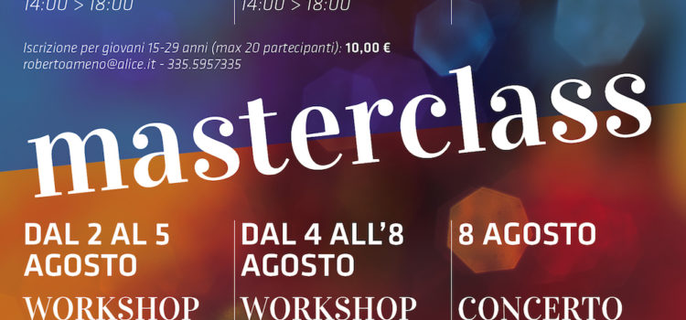 2-8 agosto 2016 | Due masterclass e un concerto jazz a Miasino