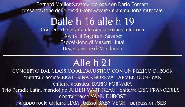 8/10/2016 | Savarez “Folie d’Italie” – La giornata dalle 1000 corde