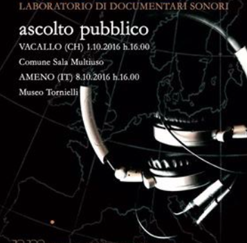 8/10/2016 | SCONFINO – Ascolto pubblico di documentari radiofonici