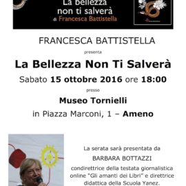 15/10/2016 | Presentazione del libro di Francesca Battistella ‚La bellezza non ti salverà‘