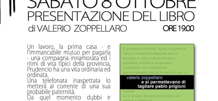 8/10/2016 | Aperitivo con l’Autore a la Ca Buiota: presentazione del libro di Valerio Zoppellaro