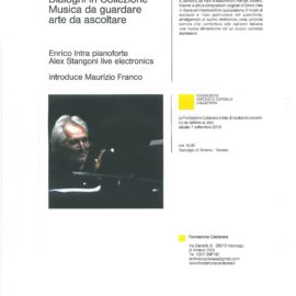 07/09/2019 | Konzert des Pianisten Jazz Enrico Intra in Vacciago