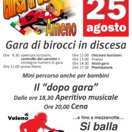 25/08/2019 | La Cùrsa di Barlesc in Ameno