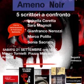 21/09/2019| Ameno Noir: 5 scrittori noir a confronto