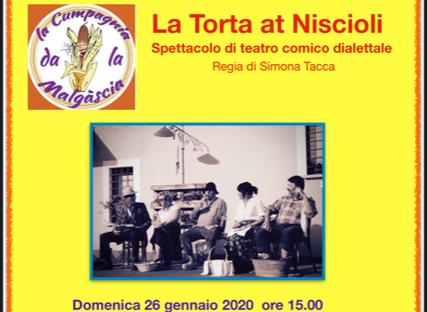 26/01/2020 | Spettacolo teatrale: “La Torta at Niscioli”