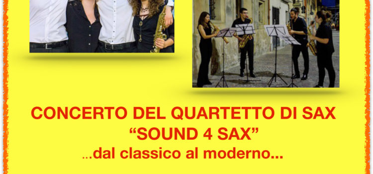 9/02/2020 | Concerto del quartetto “Sound 4 Sax”