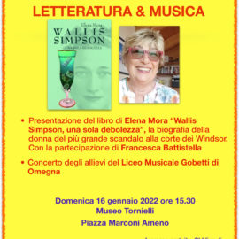 16/01/2022 | L’Altra Domenica di Ameno: Letteratura & Musica