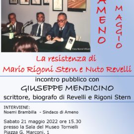 21/05/2022 | Incontro con Giuseppe Mendicino, scrittore e biografo