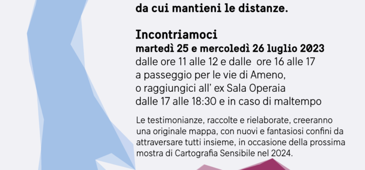 25 – 26/07/2023 | Mappatura per Cartografia Sensibile