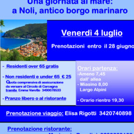 4/06/2025 | Una giornata al mare: a Noli, antico borgo marinaro