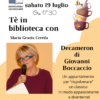 19/07/2025 | Tè in Biblioteca: Il Decameron di Boccaccio 