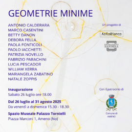 26/07 – 31/08/2025 | Mostra GEOMETRIE MINIME