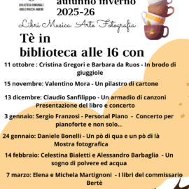 Appuntamenti autunno/inverno 2025-26 | Tè in biblioteca
