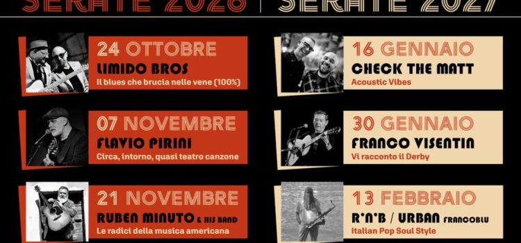 Dal 24/10/2026 | al via la prima edizione di “Ameno Festival Music Cabaret” Dal 24/10/2026 | al via la prima edizione di “Ameno Festival Music Cabaret”